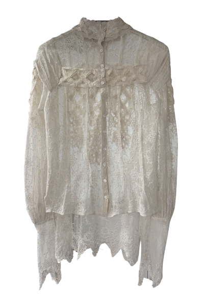 Image 2 of RED Valentino Beige lace blouse