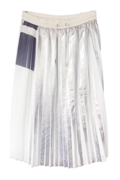 Image of Public School White pleated skirt