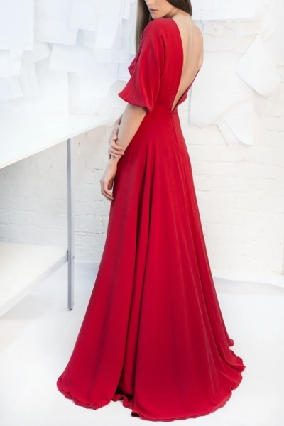 Image 2 of Laroom Red maxi dress