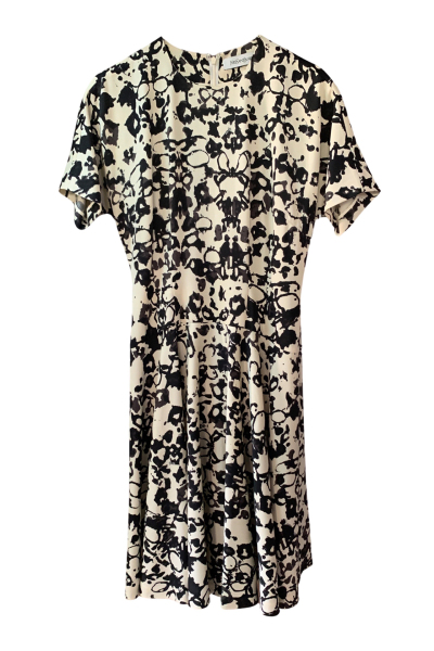 Image of Saint Laurent Beige dress with print