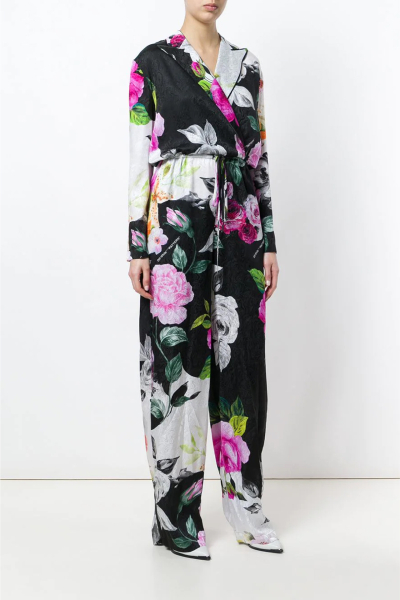 Image 4 of Off-White Multicolored jumpsuit with floral print