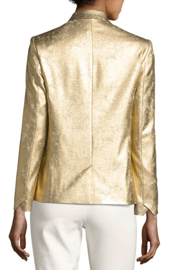 Zadig&Voltaire Golden viscose jacket Gold