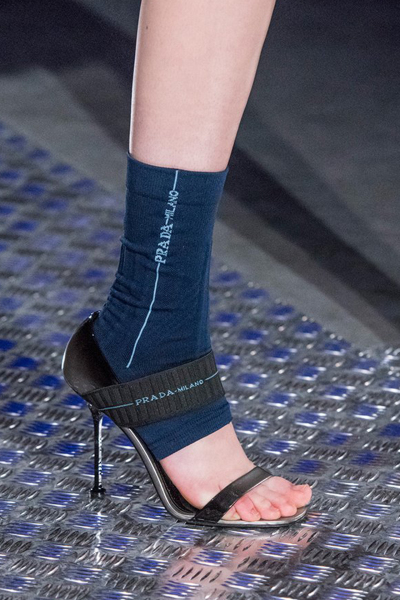 Image 2 of Prada Blue patent leather sandals