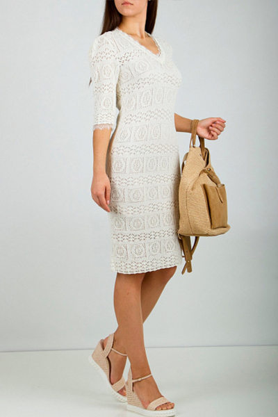 Image 3 of Blumarine Milk knit dress