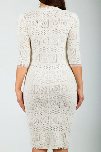 Image 4 of Blumarine Milk knit dress