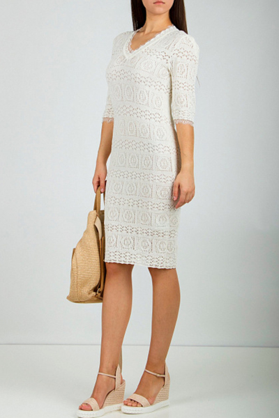 Image 2 of Blumarine Milk knit dress