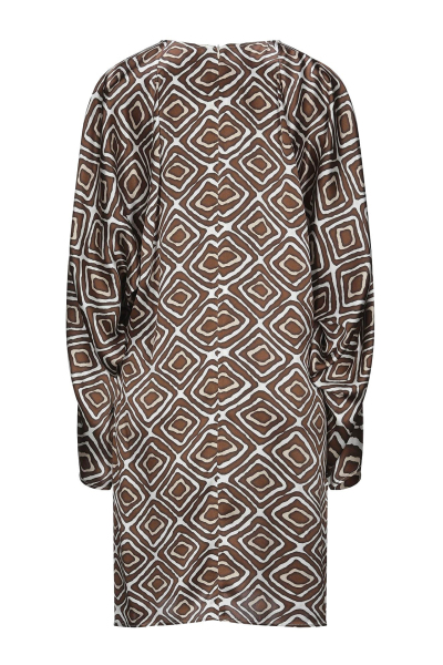 Image 2 of Eleventy Brown dress with geometric print