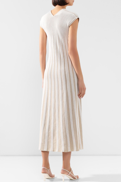 Image 4 of Loro Piana Beige pinstripe dress