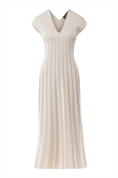 Image of Loro Piana Beige pinstripe dress