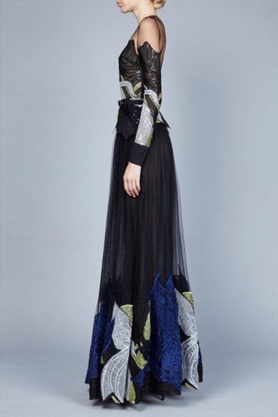 Image 6 of Elie Saab Multicolored floor-length dress