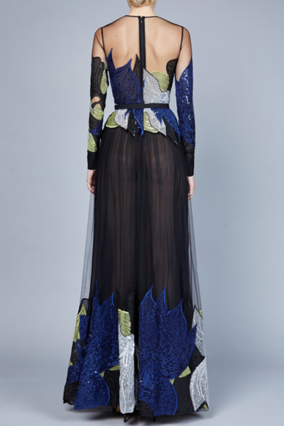 Image 5 of Elie Saab Multicolored floor-length dress