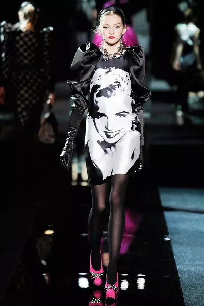 Image 2 of Dolce & Gabbana Black mini dress with Marilyn Monroe