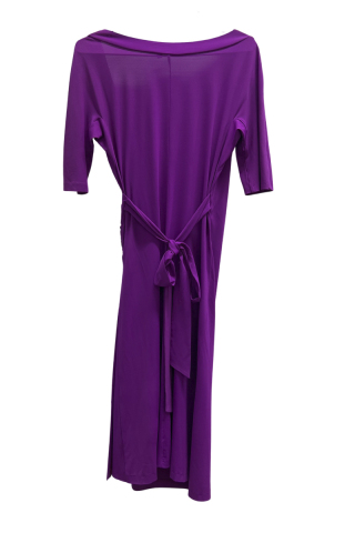 GIO' GUERRERI Purple dress with drapery Violet