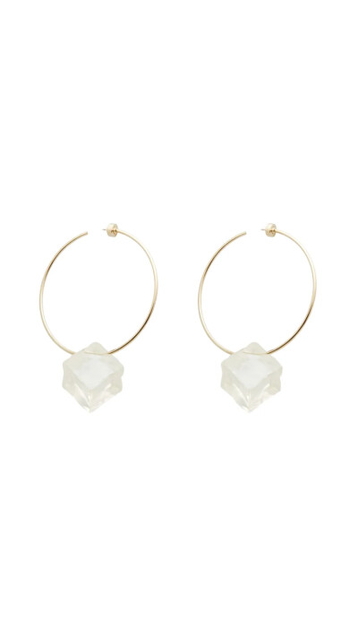 Image of Jacquemus La Gourmette Glacons gold-tone resin earrings