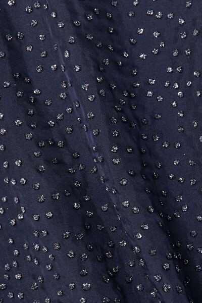 Image 4 of Coperni Midnight blue glittered silk-chiffon mini dress