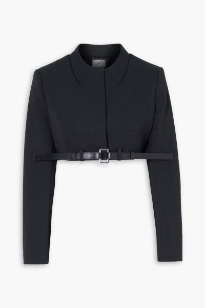 Image 1 of Coperni Black cropped belted woven jacket