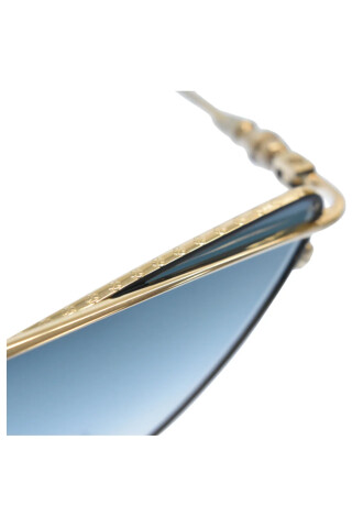 Chrome Hearts Gold Triangle Frame sunglasses Gold
