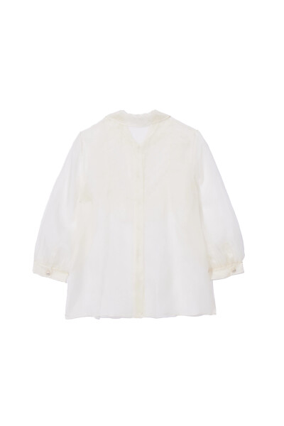 Image 2 of Miu Miu Beige tulle blouse