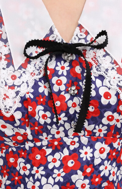 Image 5 of Miu Miu Multi-colored dress with floral print