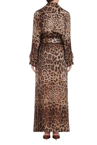 Image 4 of Dolce & Gabbana Leopard print trench coat