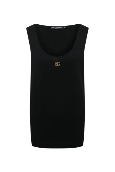 Image of Dolce & Gabbana Black cotton top