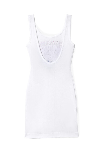 Image 4 of Chanel White logo mini dress