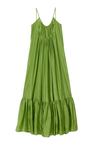 Kalita Green silk dress Green