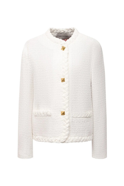 Image of Valentino White Cotton Jacket