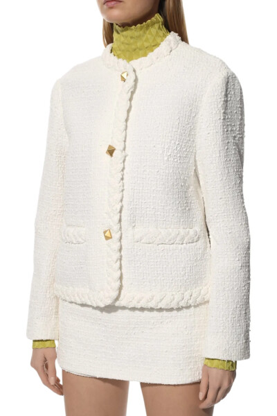 Image 3 of Valentino White Cotton Jacket