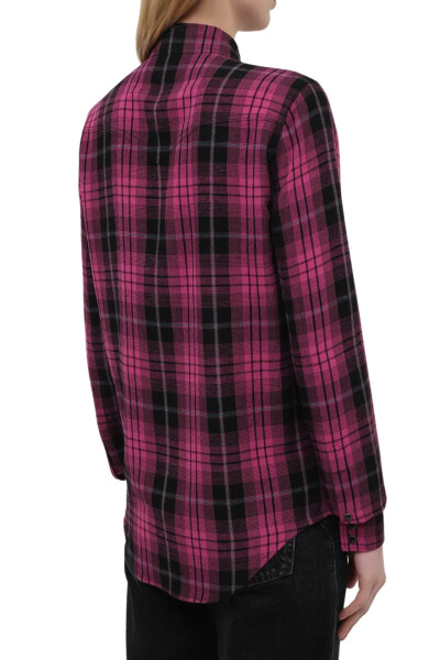 Image 4 of Saint Laurent Fuchsia Shirt made of viscose and linen