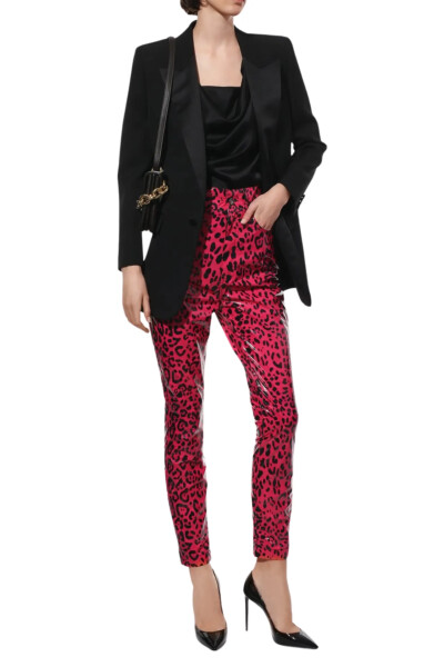 Image 2 of Dolce & Gabbana Fuchsia high-rise trousers