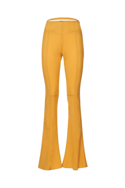 Image of Jacquemus Orange Le Pantalon Tangelo wool flared pants