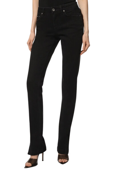 Image 2 of Dolce & Gabbana Black jeans with sizes from the bottom