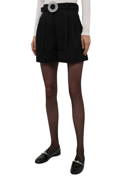 Image 3 of Miu Miu Black wool shorts