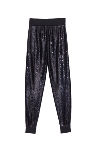 Image of Ralph Lauren Black trousers with sequins