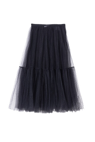 Dior Black skirt with a small dot Black