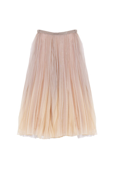Image of Dior Beige Pleated Skirt