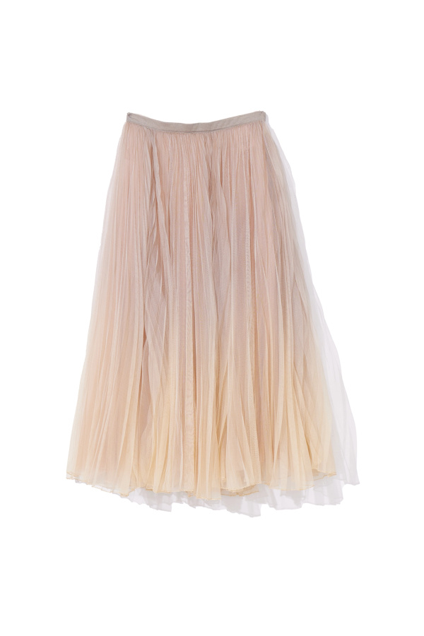 Dior Beige Pleated Skirt Beige