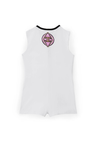 Image 2 of Chanel White jumpsuit with logo