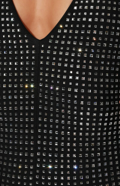 Image 5 of Giuseppe di Morabito Black jumpsuit with rhinestone trim