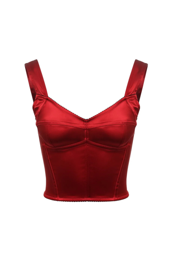 Bustier top red on sale