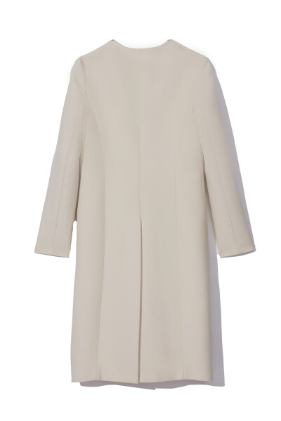 Image 2 of Calvin Klein 205 W39 NYC Ivory cotton coat