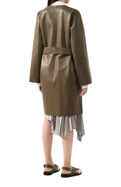 Image 4 of Loewe Khaki leather coat