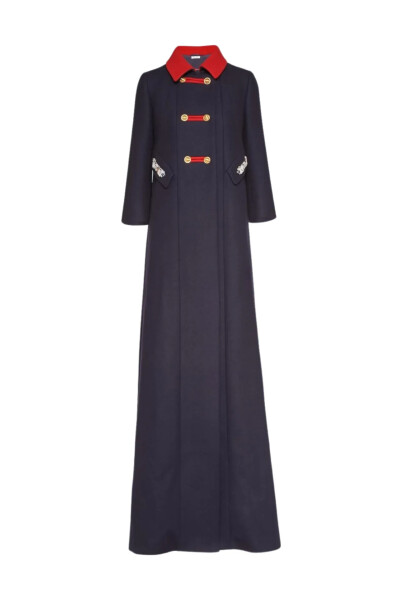 Image of Miu Miu Women Once Upon a Time cloth coat Midnight Blue
