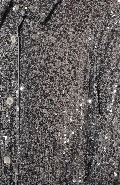Image 4 of Tom Ford Silver shirt with sequins trim