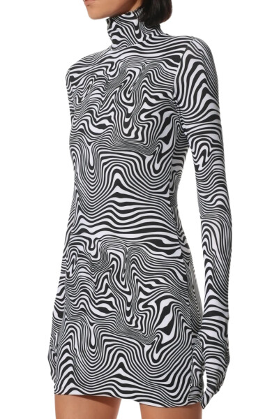 Image 2 of Vetements Black and white mini dress