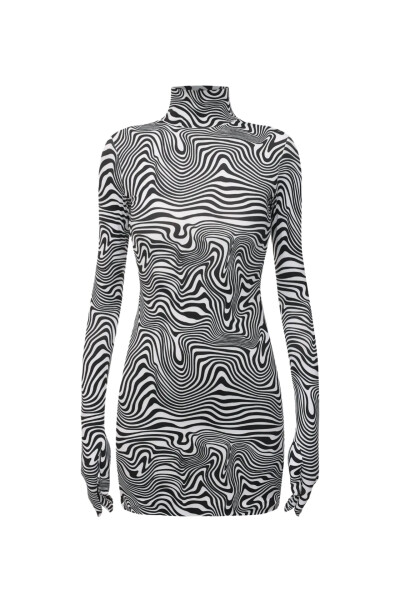 Image of Vetements Black and white mini dress