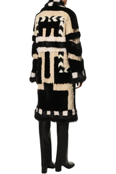 Image 6 of Tom Ford Black and white mink fur coat