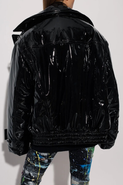 Image 4 of Dolce & Gabbana Black lacquered insulated jacket