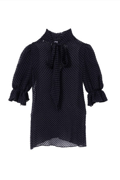 Image 2 of Valentino Black dots blouse